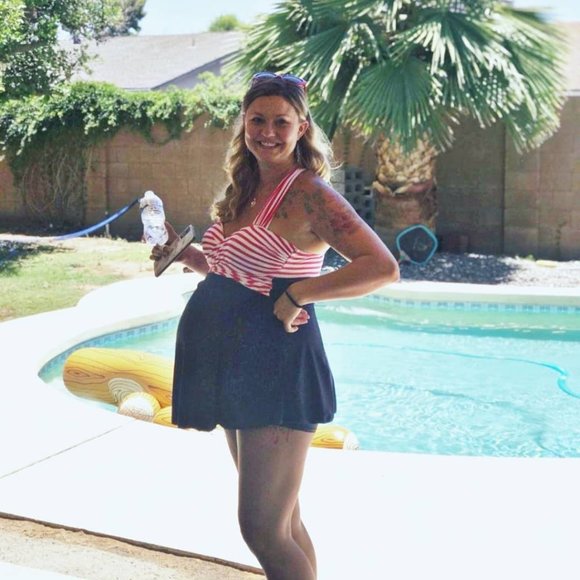 COCOPEAR Patriotic Crossover Swimdress NEW WITH TAG! - Picture 10 of 14